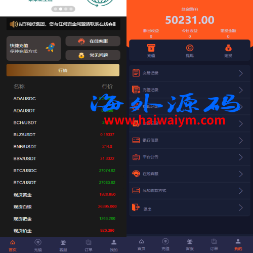 运营版微盘系统/期货黄金白银交易/微交易源码/代理后台
